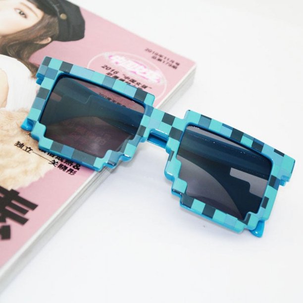Azul 2 piezas Gafas vintage Gafas unisex con estuche Regalo para niños