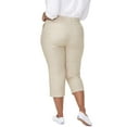 thumbnail image 2 of NYDJ womens  Plus Linen-Blend Utility Capri Pant, 16W, 2 of 2
