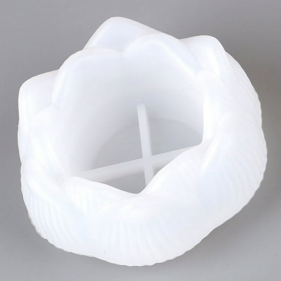 1Pc DIY Silicone Mold Lotus Shape Epoxy Resin Mould Ashtray Mold Crafts Making