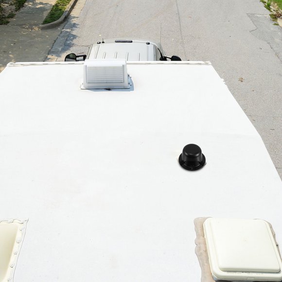 RUNROTOO 1 Set RV Roof Vent Covers Black Plastic RV Vent Cover for Ventilation Use