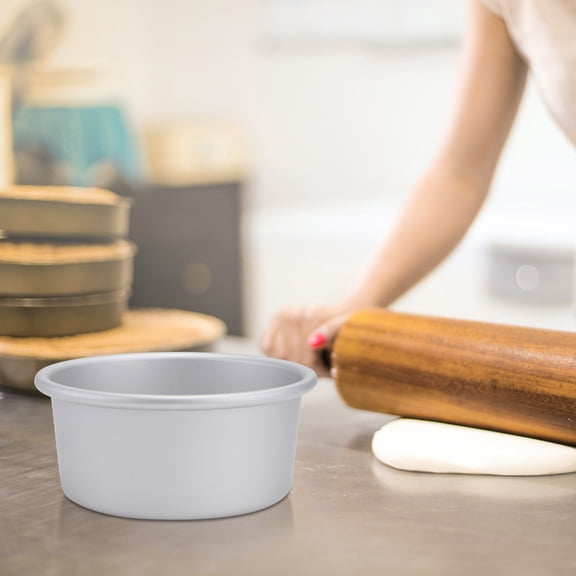 Tersarium 5-Inch Round Anodized Aluminum Cake Pan with Removable Bottom for Baking Chocolate, Desserts, and More