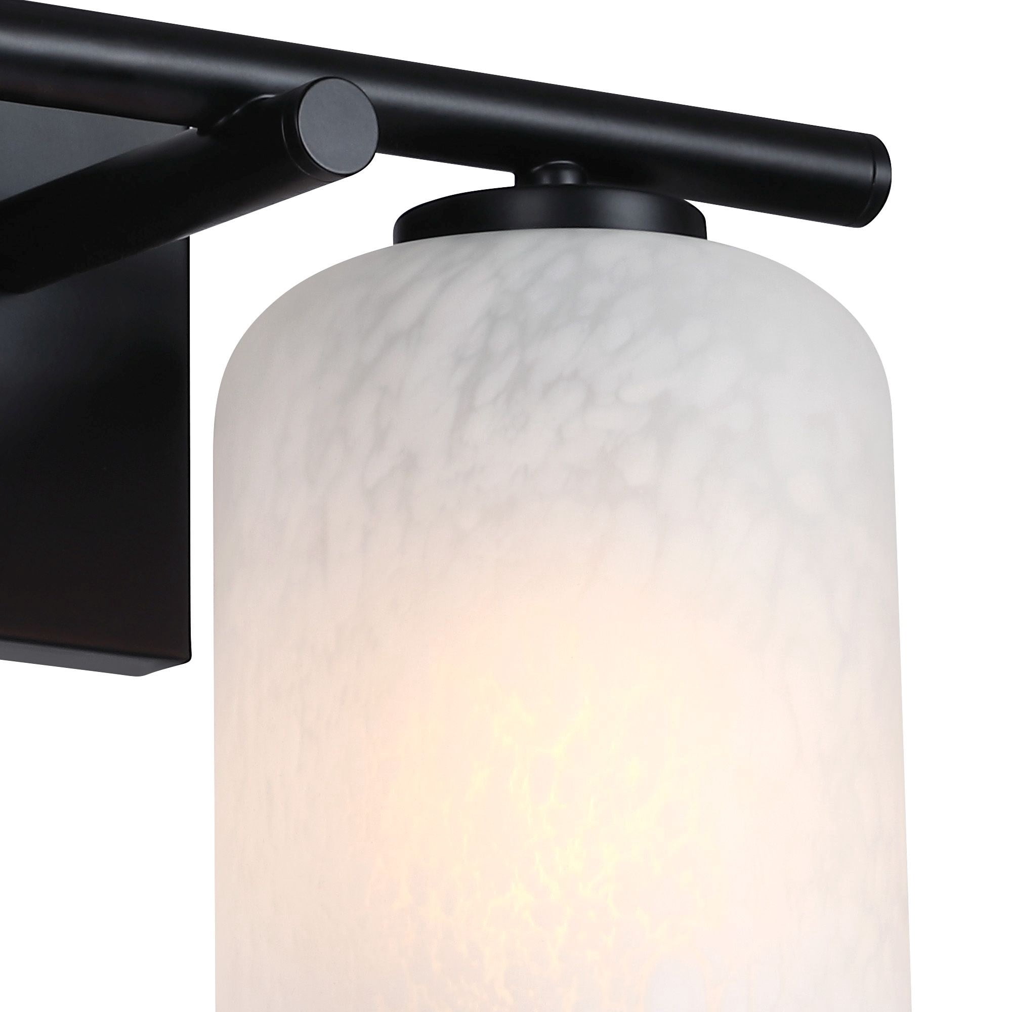 Bluestone Ridge 16 in. 2-Light Matte Black Vanity Wall Light for Bathrooms