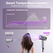 Nexpure 2000W Ionic Hair Dryer, Blow Dryer with Diffuser and Concentrator for Home & Travel, Purple