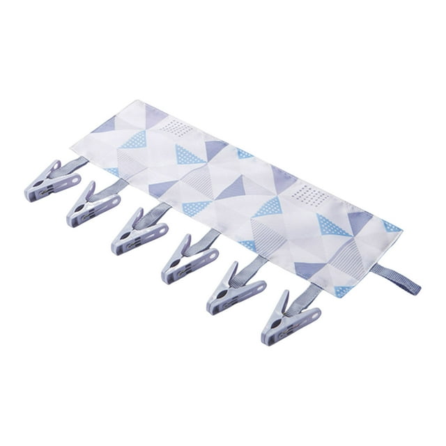 Birdeem Solid Color Portable Fabric Clothes Hanger for Business Trips Foldable Clothes Drying Clip for Wardrobe Socks Hats Storage Clothes Clip