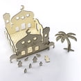 thumbnail image 2 of Castillo de madera islámico DIY Puzzle exquisito estilo musulmán atractivo eid decoración artesanía para sala de estar decoración de vacaciones 1 set Noticed HA012544-00, 2 of 7