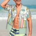 thumbnail image 5 of Lsque Books pattern Hawaiian Shirt for Men, Unisex Summer Beach Casual Short Sleeve Button Down Shirts-Medium, 5 of 9