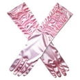 thumbnail image 4 of MIASHUI Women's Satin Ruffle Gloves, Vintage Style Wedding Gloves, Elegant Party Gloves for Special Occasions, Soft Stretchable Satin Gloves Pink, 4 of 4