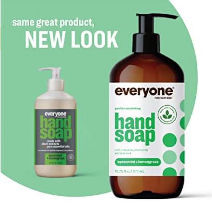 Everyone Spearmint & Lemongrass Hand Soap, 12.75 oz (Pack of 3)