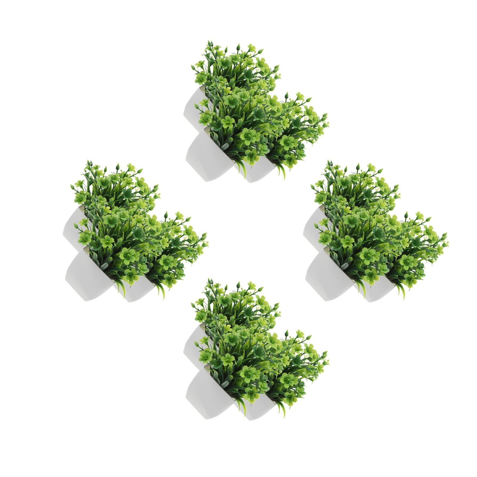12 pcs  Artificial Greenery Farmhouse Realistic Faux Plants Indoor Decoration Artificial Plants in Pots Fake Green Plants for Living Room Office