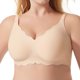 thumbnail image 1 of Sujetador de tallas grandes con diseño ondulado - Corte regular a la moda, sin aros - Nylon spandex, copas 30C-42B - S-XXXL, 1 of 7