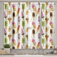 thumbnail image 2 of Ambesonne Ice Cream Valance & Curtain, Watercolor, 55"x30", Multicolor, 2 of 6