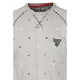 thumbnail image 2 of 9 Crowns Men's Nautical Print Button Pocket Shirt (Small, Heather Grey), 2 of 3
