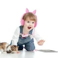 thumbnail image 4 of iClever Children Headphones with Volume Limiter Food Grade Silicone Headsets for Girls, Pink, 4 of 6
