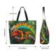 thumbnail image 5 of Balery Chameleon Bolsa Tote Estilo Estético con Cremalleras, Bolsa de Hombro, Bolsa de Compras Grande y Plegable, 5 of 8