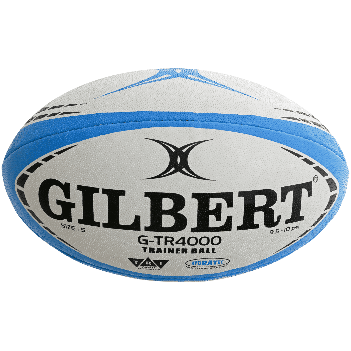 Gilbert G-TR 4000 Sky Blue Training Quality Rugby Ball Size 3 4 5 Free P&P 
