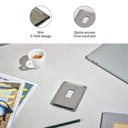 Donbolso 4-inch Slim Leather Bifold Wallet for Men – Minimalist design with money clip, card slots, and RFID protection. Genuine leather, stylish and compact, perfect for front pocket carry