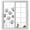 White, variant on Farmhouse Dandelion Window Privacy Film, Spring Modern Country Flower Black Beige Static Cling UV Sun Blocking Heat Control Window Tint Day and Night, Non-Adhesive One Way Privacy Cover 35.4''x78.7''