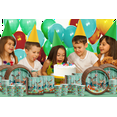 thumbnail image 7 of Woodland Animals Birthday Party Supplies Set Plates Napkins Cups Tableware Kit for 16, 7 of 7