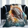 thumbnail image 2 of Football Blanket for Boys Girls, Cool Football Themed Design Printed Throw Blankets for Kids Lap, Chair Sofa, Soft Fleece Cozy Blanket, 40"x 50", 2 of 5