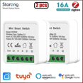 thumbnail image 1 of Lishi Zigbee 3.0 Mini Smart Switch (10pcs) - Yandex Alice Tuya Smart Home DIY Light, 1 of 5