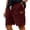 Wine #019, variant on Mens Corduroy Shorts Casual Elastic Waistband Big and Tall Shorts Solid Color Lightweight Work Short with Pockets White L