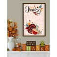 thumbnail image 2 of Awkward Styles Thanksgiving Poster Wall Art Give Thanks Turkey Home Decor Prints, 2 of 3
