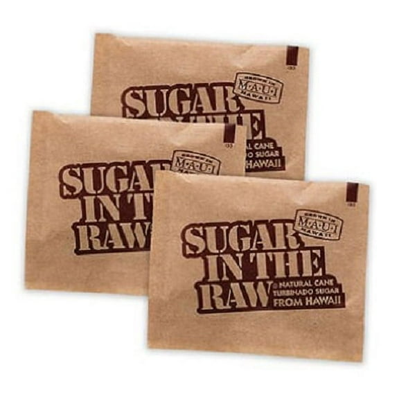 TSHomeGoods Organic Brown Sugar In The Raw Good For Traveling,Everyday,Restaurant,Concession Stands And Coffee Shops,50 Count