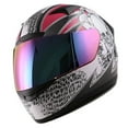 thumbnail image 2 of 1STORM MOTORCYCLE BIKE FULL FACE HELMET HG335 BOOSTER SKULL PINK, 2 of 6