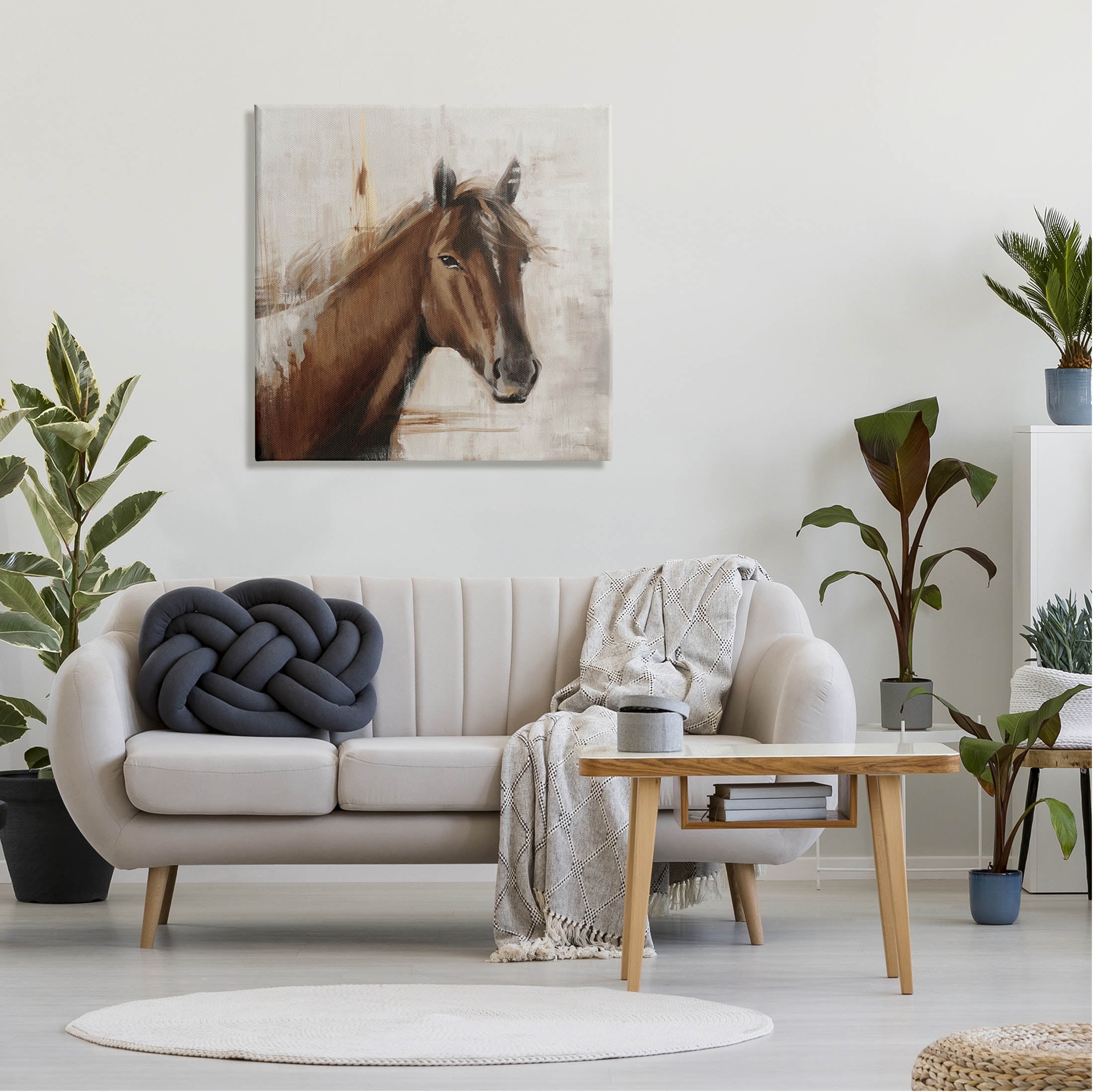 Stupell Industries Modern Stallion Painting Painting Gallery Wrapped Canvas Print Wall Art, Design by Liz Jardine