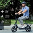 Caroma Electric Scooter with Seat, 1200W Peak 30 Miles Range
