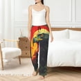 thumbnail image 4 of Balery Hawaiian Style Bald Eagle Pantalones de pijama para mujer, pijamas ultraligeros, pantalones de estar por casa-Small, 4 of 6
