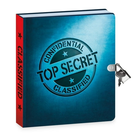 Peaceable Kingdom Top Secret Diary with Invisible Ink Pen, 216 Pages, 1 Lock & 2 Keys, Ages 6 and Up