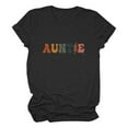 thumbnail image 4 of Tittly T Shirts for Women Graphic Tees Aunt Shirt I'm Just Here For My Nephew T Shirts Auntie Tee Shirt Crewneck Cotton Short Sleeve Tshirts Shirts Womens Tops Black L, 4 of 4