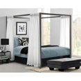 thumbnail image 5 of Bowery Hill Queen Metal Canopy Bed in Gunmetal Gray, 5 of 6