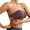 Bronze, variant on Compression Sports Bras for Women Women's Comfortable Nylon Stretch Bra For Everyday Wear Wedding Season Bridal Strapless Dress Seamless Support