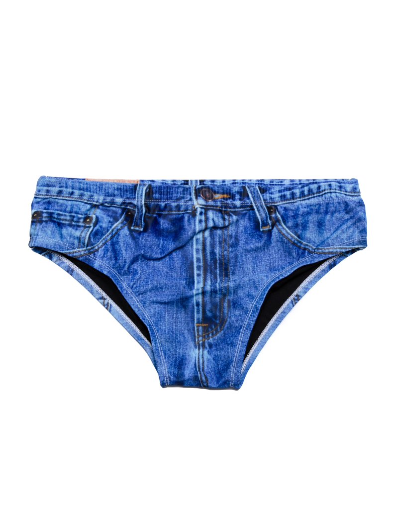 Daytona Dong Sarong Denim Look Speedos Shinesty Daytona Dong