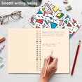 thumbnail image 4 of FORMRS 1-Subject Spiral Notebook 8" x 5" College Ruled 60 Refillable Sheet A5 Hard Cover, 2 Pack, Blue Triangles, 4 of 7