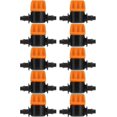 thumbnail image 1 of Válvula de conmutación de riego por goteo, Conector de tubo de riego 4/7, conectores de manguera, válvula de púas adecuada para agricultura, 30 piezas, 1 of 5