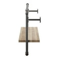 thumbnail image 4 of Furniture of America Peale Metal and Wood Wall Shelf A, Sand Black, 4 of 8