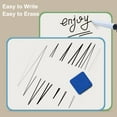 thumbnail image 3 of Double-Sided Reusable Mini Whiteboard 9x12" with Marker, Portable Dry Erase Board for Home Messages , Office To-Do Lists, School Notes, Live Commentary,Black, 3 of 6