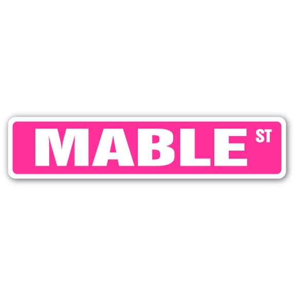 MABLE Street Sign Childrens Name Room Sign | Indoor/Outdoor |  30" Wide