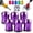 Purple, variant on Magnetizer & Demagnetizer Tool Set - 3/6 Pack Anti-Slip Magnetic Screw Rings for Drill Bits, Hex Screwdrivers, Impact Drivers