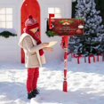 thumbnail image 7 of Christmas Bells Balls Stars Mailbox Covers Magnetic Winter Snowflakes Fir Tree Mailbox Cover Wraps Standard Size 18" X 20.7" Post Letter Box Cover Garden Decorations, 7 of 7