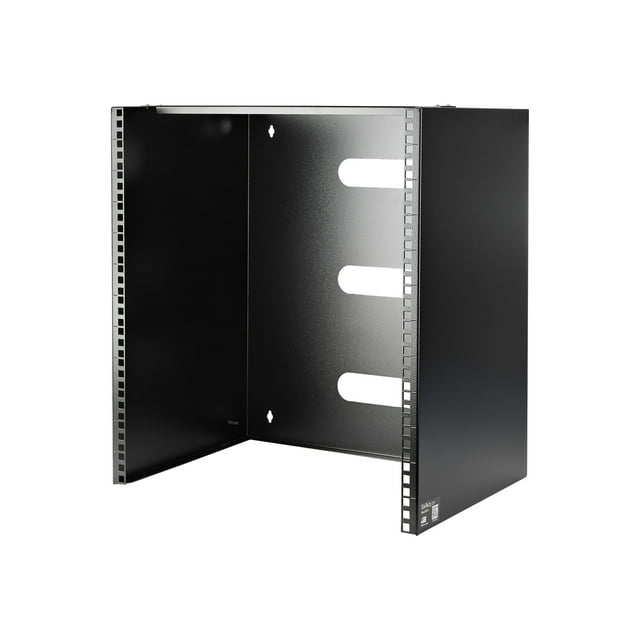 StarTech.com 12U Wall Mount Patch Panel Bracket - 12 inch Deep - 19" Patch Panel Rack for Shallow Network Equipment- 125lbs Capacity (WALLMNT12)