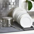 thumbnail image 5 of UHIAGREE Dish Drying Mat for Kitchen Counter, 17"x23.3" Microfiber Dish Drying Pad(Grey), 5 of 6
