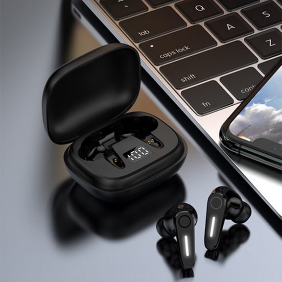 VALSEEL Bluetooth Headset Wireless Bluetooth Headset Mini Digital Display, Super Long Standby 120 Hours,Noise Reduction In-Ear Sports Headset