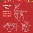 thumbnail image 6 of 3Pc Originali Lighted Deer Reindeer Family Lighted Deer Christmas Decor With Led Lights Light Up Bucks Indoor Or Outdoor Yard, 6 of 6
