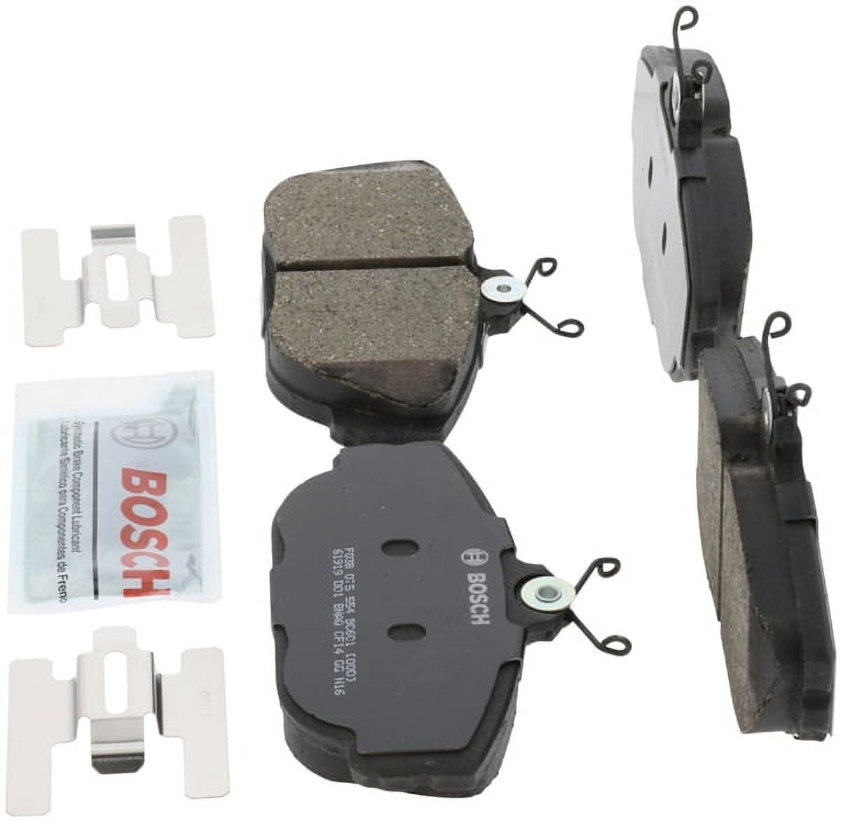Bosch Quiet Cast Ceramic w/Hardware Brake Pad Set, and Shims Fits select: 2001-2003 FORD TAURUS, 1999 FORD TAURUS SE