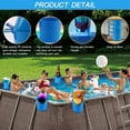 thumbnail image 3 of Paquete de 4 soportes para vasos junto a la piscina para piscinas sobre el suelo, soporte para bebidas de plástico para piscina sin derrames apto para rieles superiores de barra redonda 2 o más delgad, 3 of 3