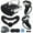 Black, variant on for Meta Quest 2 Silicone Cover, Protective Cover Accessories for Meta VR, Multi Colors Soft Shell Skin, Controller Grips & Face Cover Set